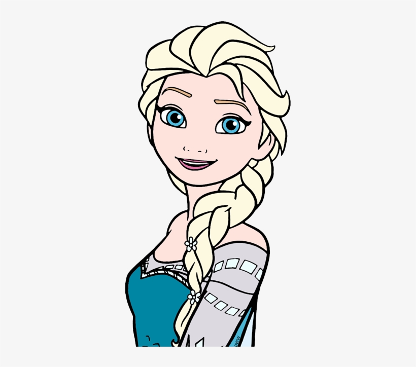 Frozen Clipart Elsa Face - Elsa Coloring Pages, transparent png #623897