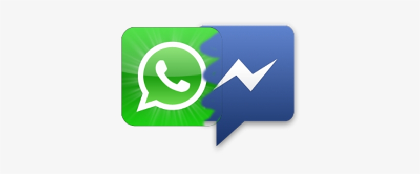 Facebook Whatsapp Messenger - Icone Facebook E Whatsapp, transparent png #623936