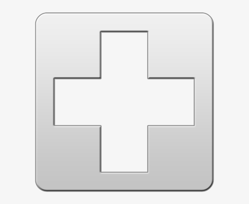 Medical Symbol Cross Clipart Image - Medical Symbol Black And White, transparent png #623963