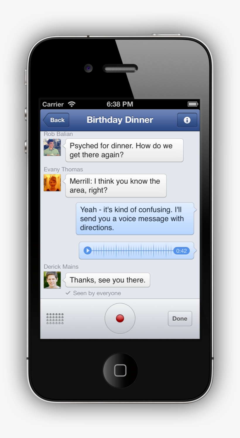 Facebook Message On Phone, transparent png #623987