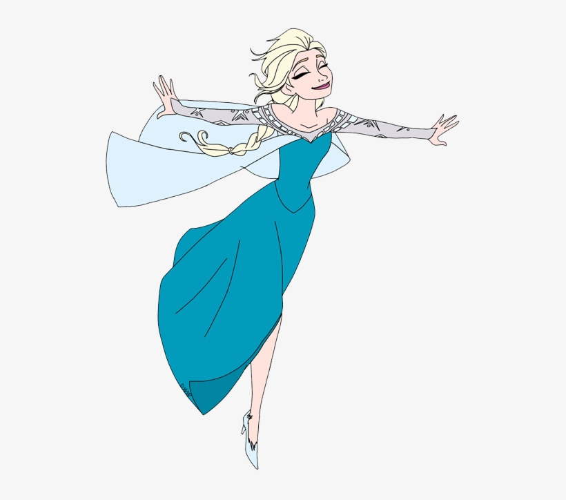 Elsa Skating - Elsa Skating Png, transparent png #624042
