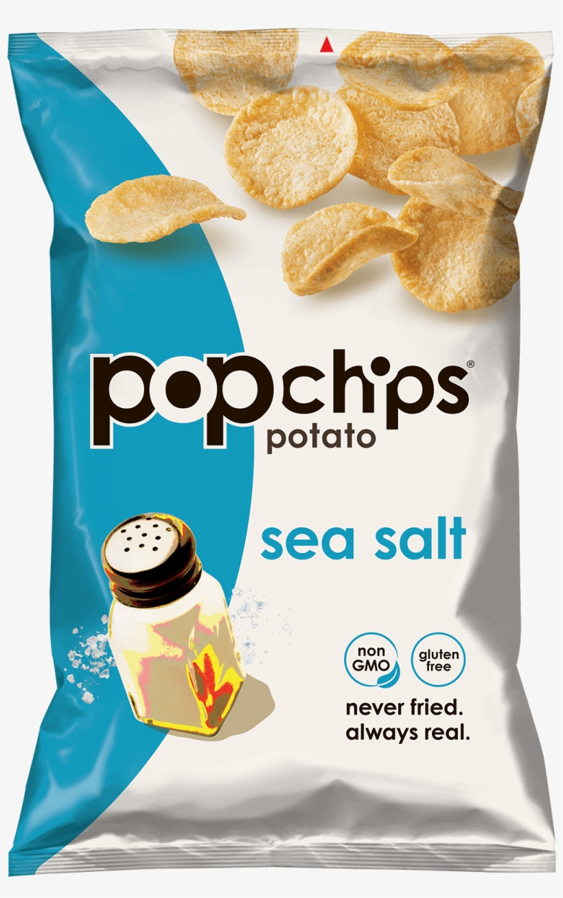 5oz Bag Of Sea Salt Popchips - Popchips Sea Salt, transparent png #624179