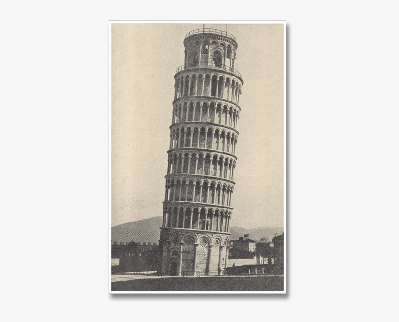 Leaning Tower Of Pisa Now 50cm Straighter - Art Print: Leaning Tower Of Pisa, 24x18in., transparent png #624202