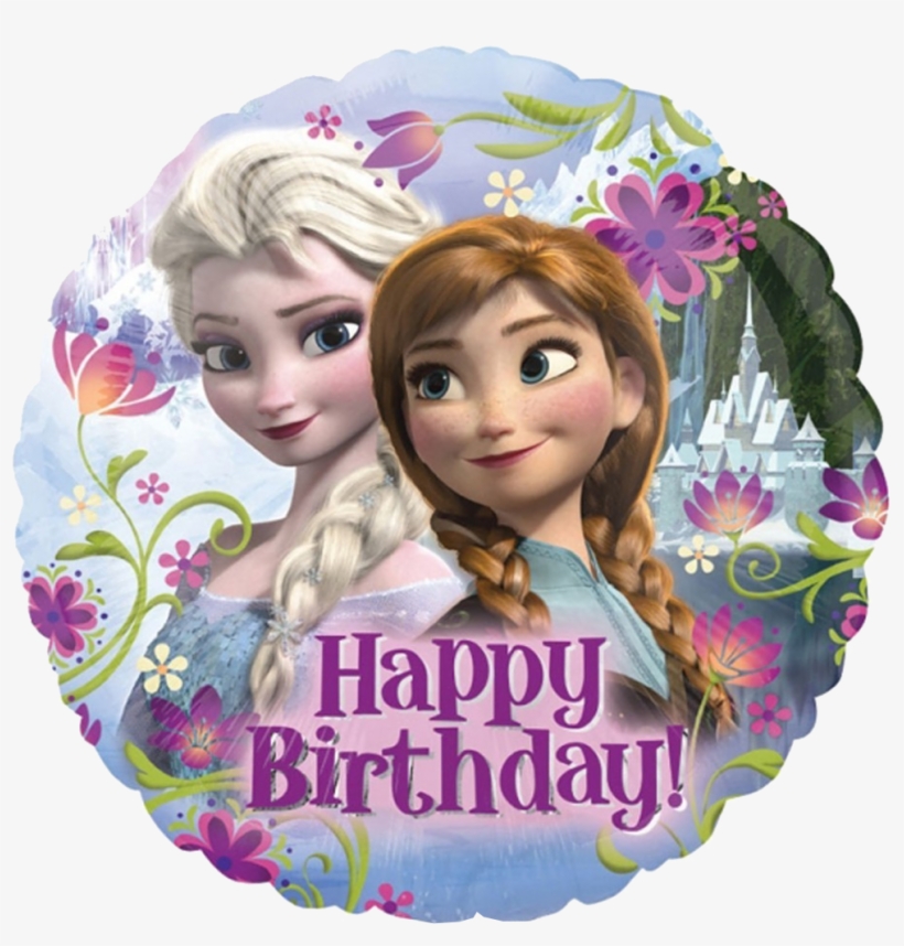 Balloon Anagram Balloonatics Designs - 18" Disney Frozen Birthday Mylar Balloon - Mylar Balloons, transparent png #624431