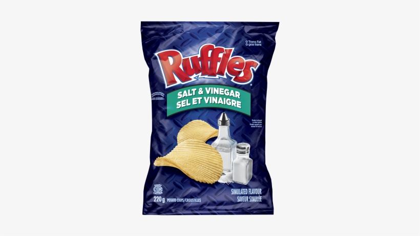 Ruffles® Salt & Vinegar Potato Chips - Au Gratin Chips, transparent png #624438