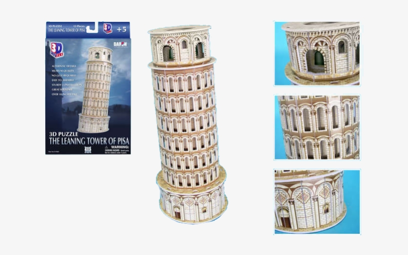 The Leaning Tower Of Pisa - 3d Puzzles Cf706h Leaning Tower Of Pisa 13 Pieces, transparent png #624498