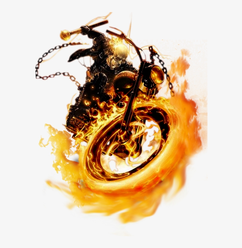 Ghost Rider Face Transparent Png - Ghost Rider Bike Png, transparent png #624618