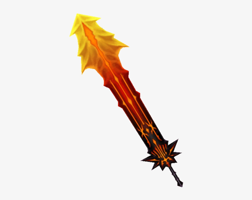 Dissidia-chaossword - Final Fantasy Fire Sword, transparent png #624715