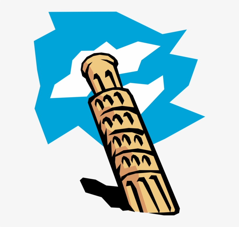 Leaning Tower Of Pisa - Leaning Tower Of Pisa Cartoon - Free Transparent  PNG Download - PNGkey