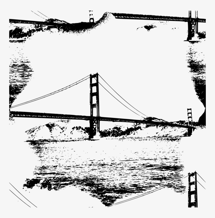 Golden Gate Bridge Drawing /m/02csf Computer Icons - Golden Gate Bridge, transparent png #624916