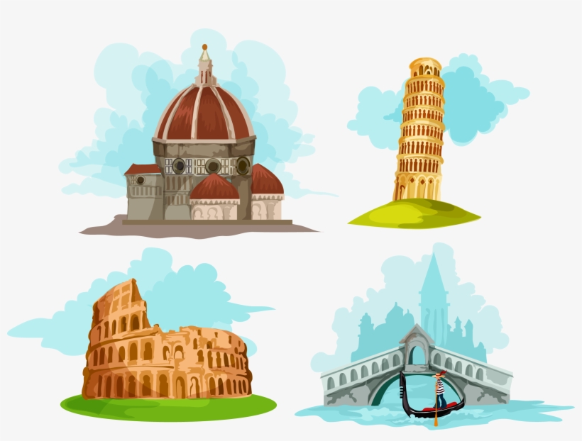 Leaning Tower Of Pisa Working On The Statue Of Liberty - Pisa Tower Vector Png, transparent png #624936