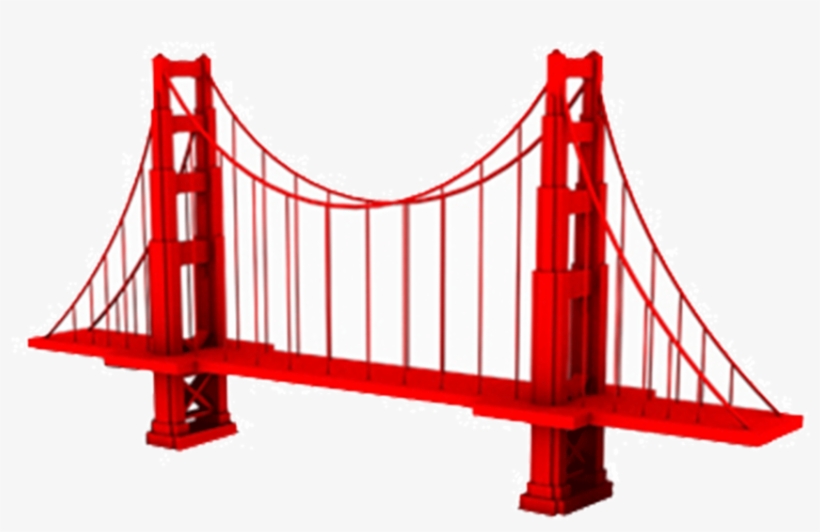 Elevated Medium Golden Gate Bridge, transparent png #624960