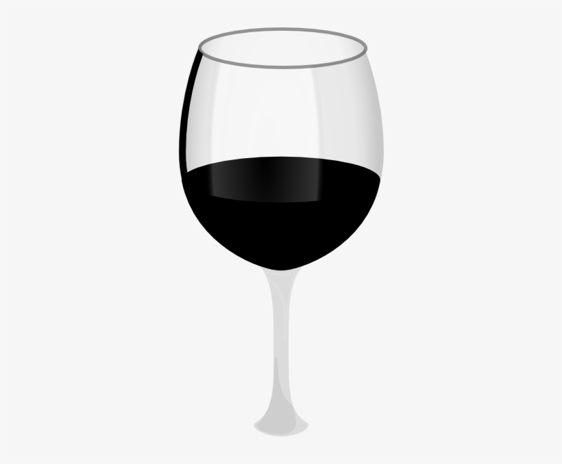 Glasses Clipart Wine Art - Wine Black And White Image Png, transparent png #625095