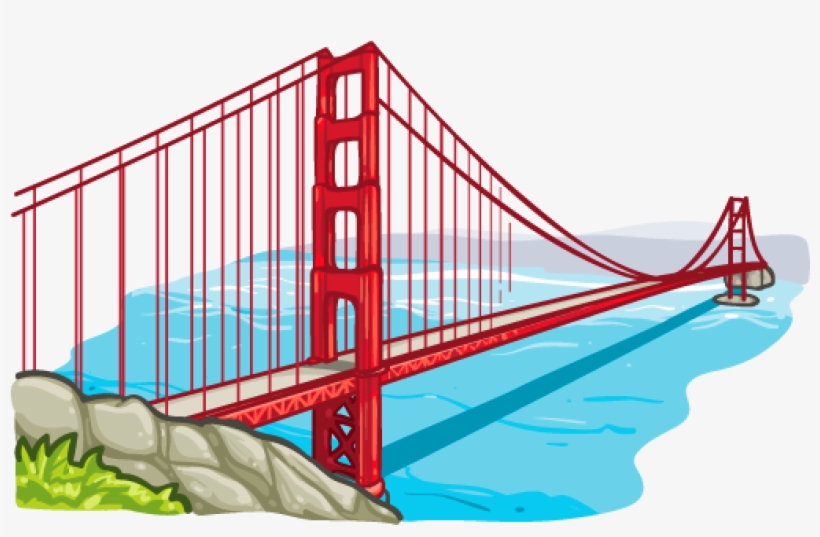 Pin Golden Gate Bridge Clipart - Golden Gate Bridge Png, transparent png #625098