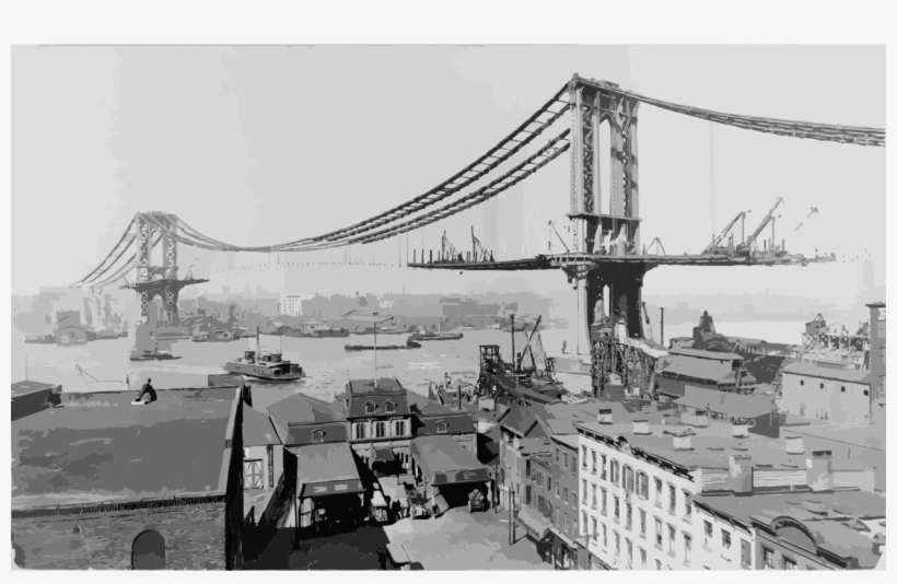 Golden Gate Bridge Suspension Bridge Empire State Building - Manhattan Bridge 1909, transparent png #625159