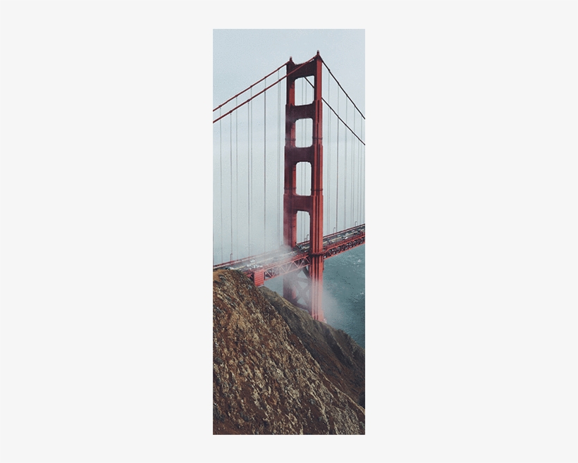 Foggy Golden Gate Bridge Door Mural Buildings & Landmarks - Fp-c & Cfrn Certification Exam Review, transparent png #625230