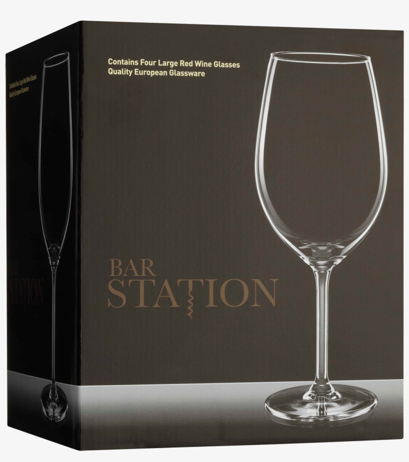 Bar Station Large Red Wine Glasses 4 Pack, transparent png #625335