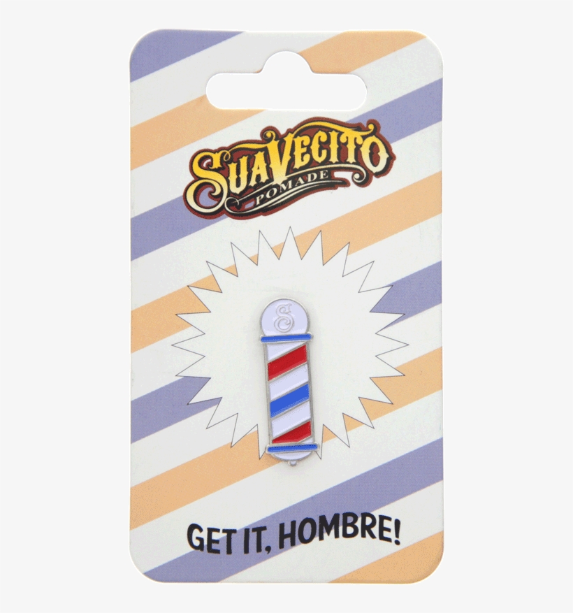 Barber Pole Enamel Pin Packaging - Suavecito Firme Hold Unscented Pomade 113g, transparent png #625360