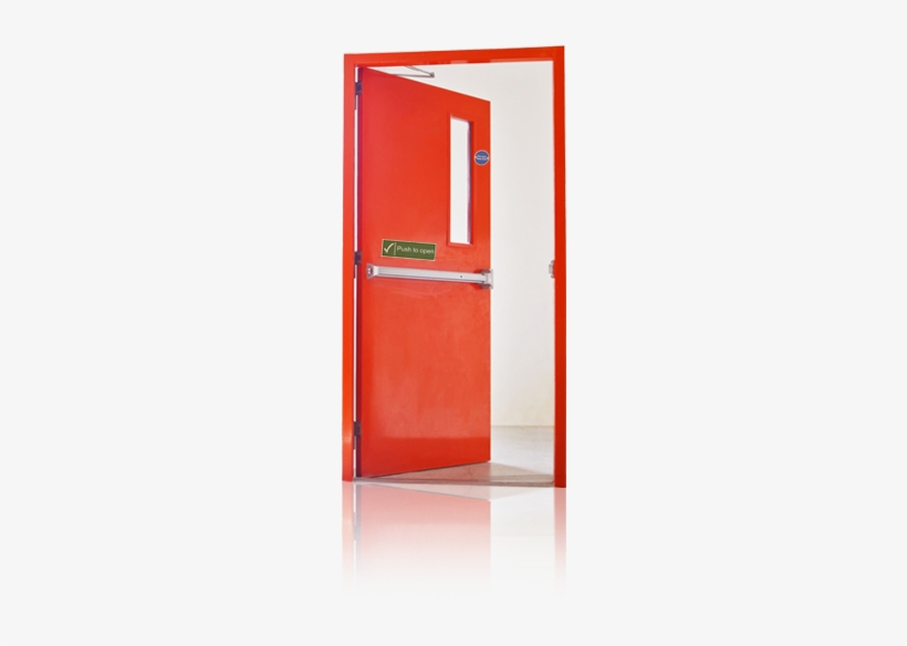 Red Fire Door - Fire Door Png, transparent png #625384