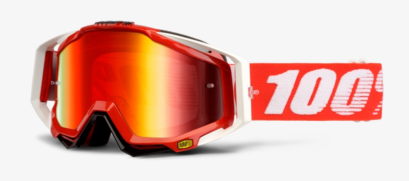 Racecraft Red Fire - 100 Goggles Racecraft Red, transparent png #625423