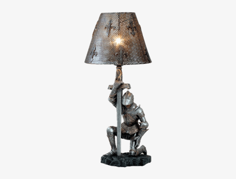 Medieval Kneeling Knight Table Lamp Cc11909 By Collectibles - Medieval Knight Of Honor Chivalry Sculptural Table, transparent png #625425