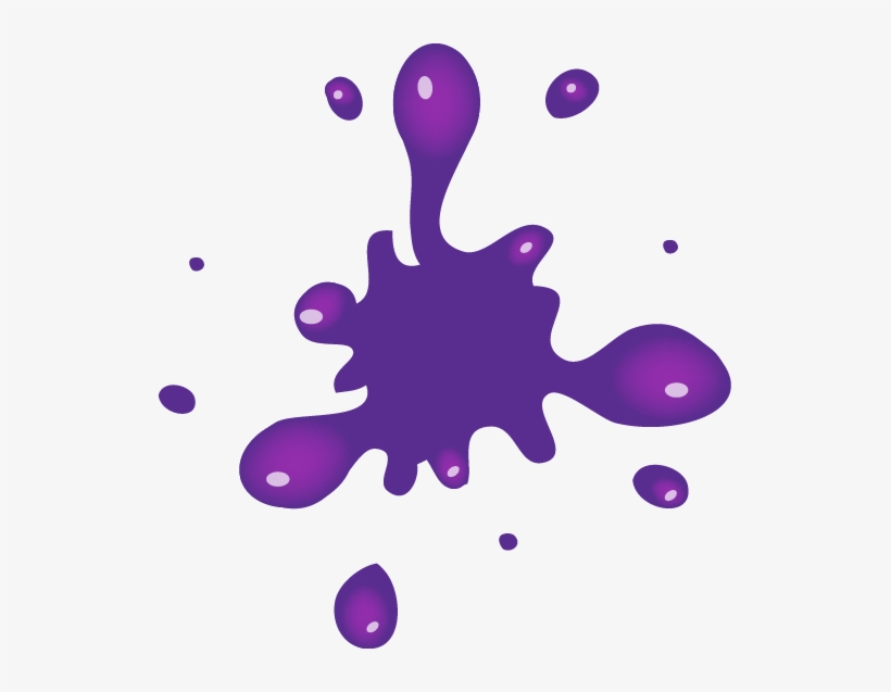 Purple Paint Splatter Png - Paint Splash Stickers, transparent png #625870
