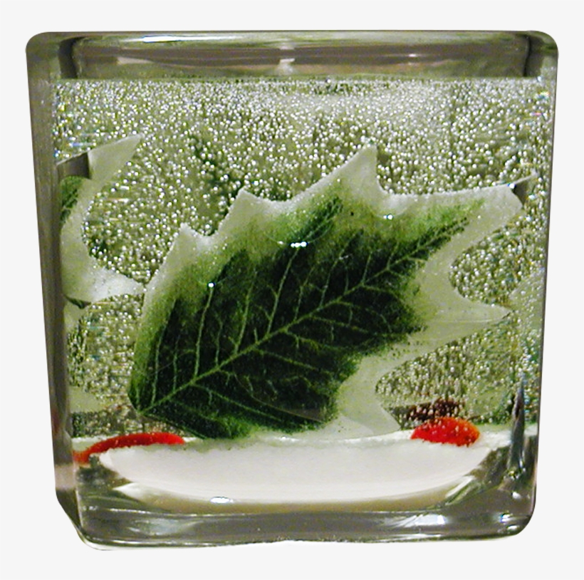 Christmas Candle With Holly Leaves Is A Forever Candle - Candle, transparent png #625895