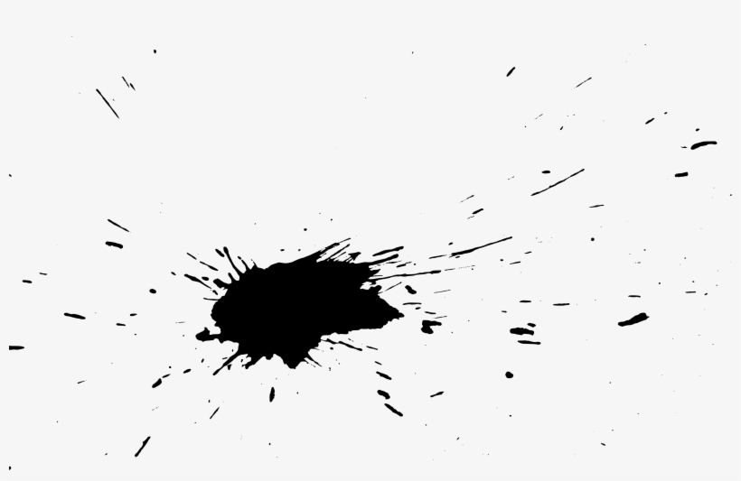 19 Black Paint Splatters Vol - Portable Network Graphics, transparent png #626019