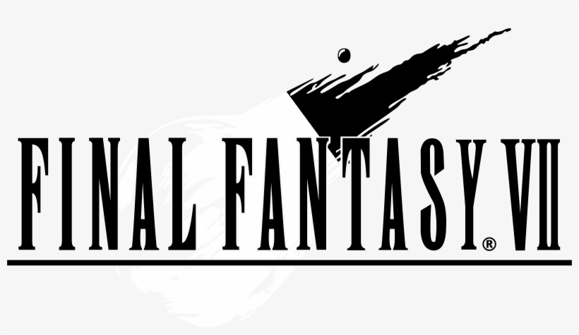 Final Fantasy Vii Logo Black And White - Final Fantasy Vii [playstation Game], transparent png #626173