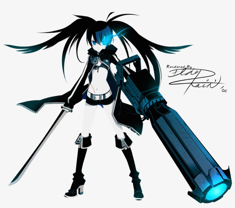Kshooter01 - Black Rock Shooter, transparent png #626609