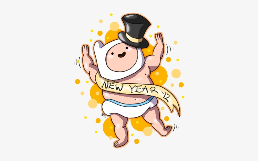 Baby New Year By Cleveravian On Deviantart Clipart - New Year Baby Png, transparent png #626634