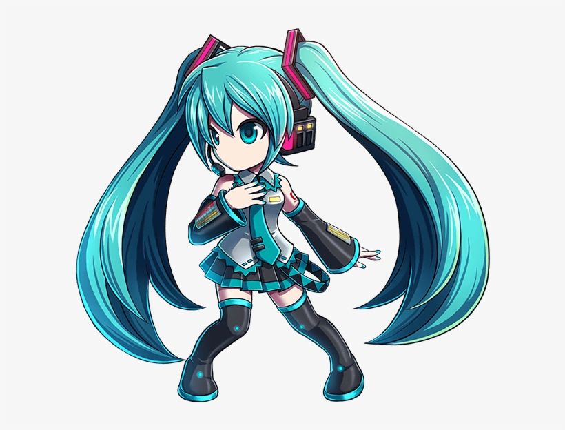 Miku - Anime Characters With Blue Pigtails, transparent png #626653