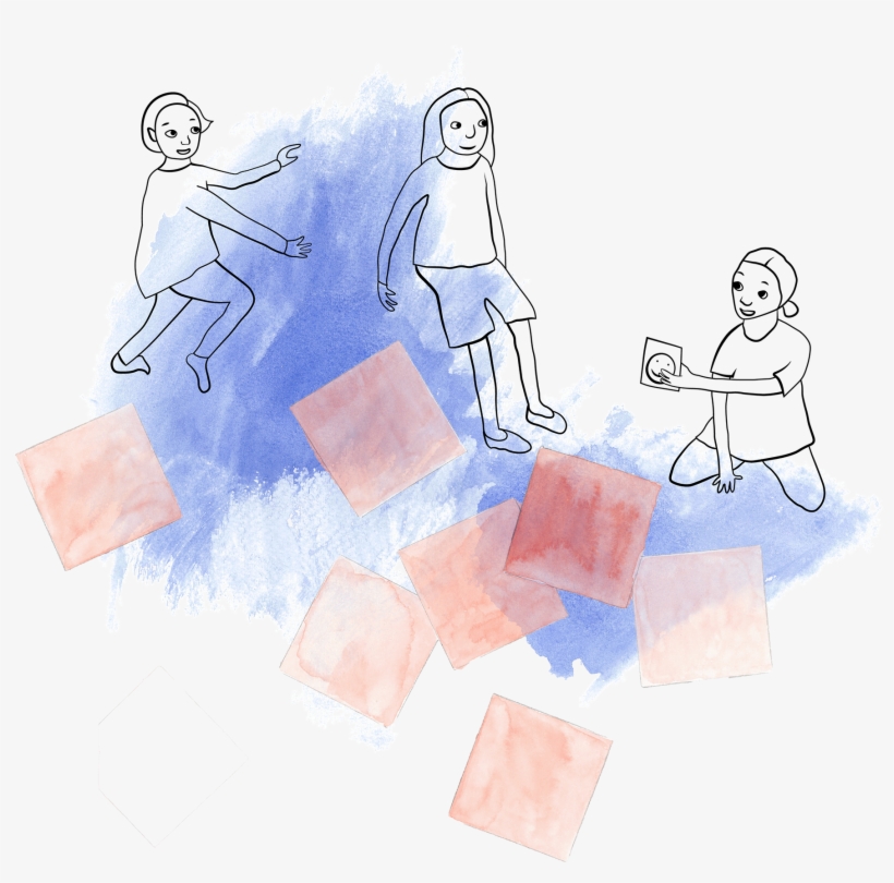 Illustrations For A Leaflet Published By Kehitysvammaliitto - Sketch, transparent png #626695