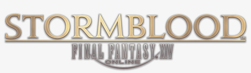 Final Fantasy Xiv - Final Fantasy Xiv Stormblood Logo, transparent png #626944