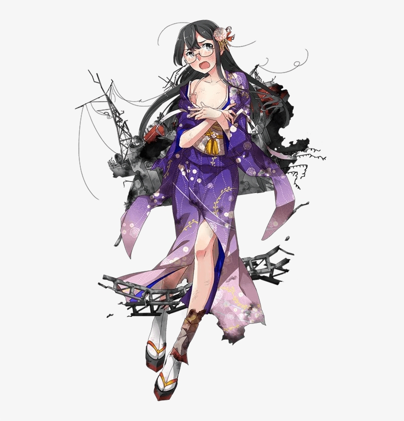 Ooyodo New Year's Full Damaged - 艦 これ おお よど, transparent png #627055