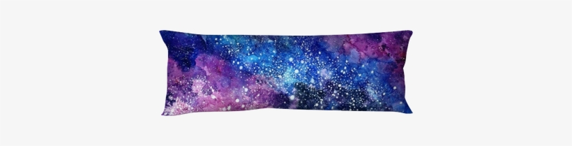 Space Hand Painted Watercolor Background - Cushion, transparent png #627062