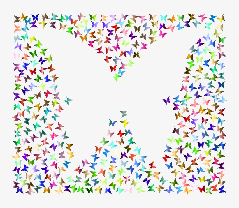 Medium Image - Butterfly Colorful Frame Png, transparent png #627385
