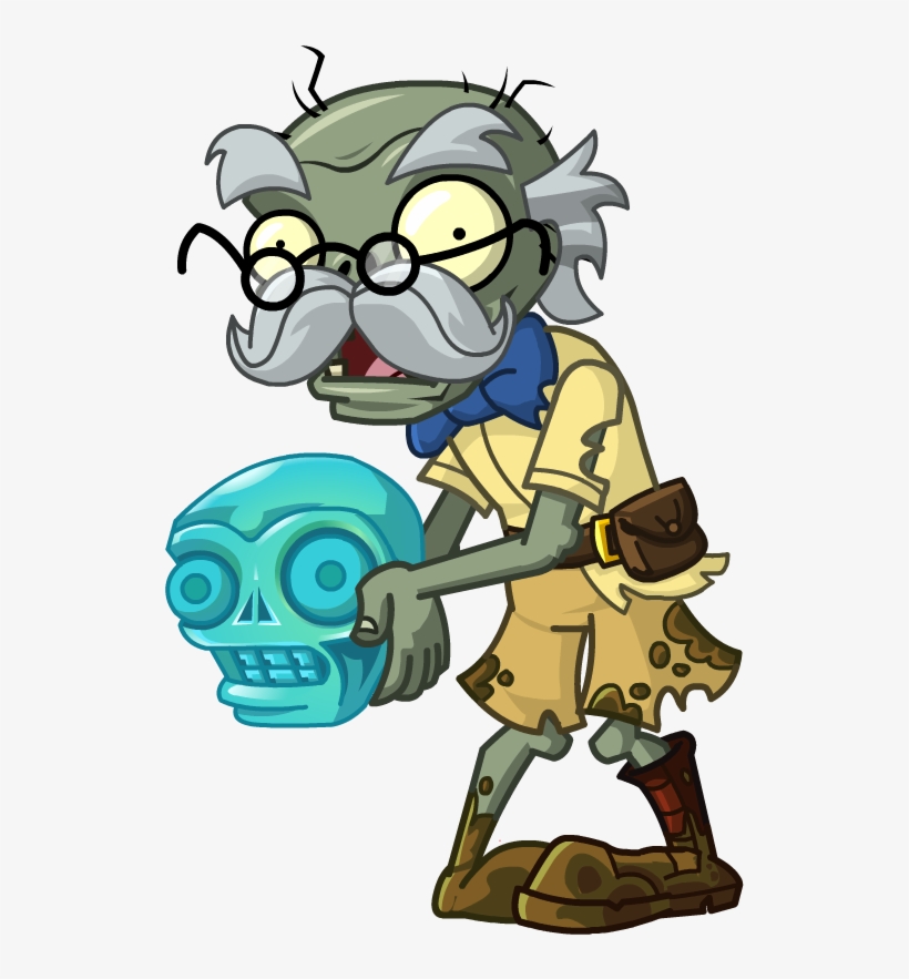 Turquoise Skull Zombie - Planta Vs Zombie 2 Zombies, transparent png #627557