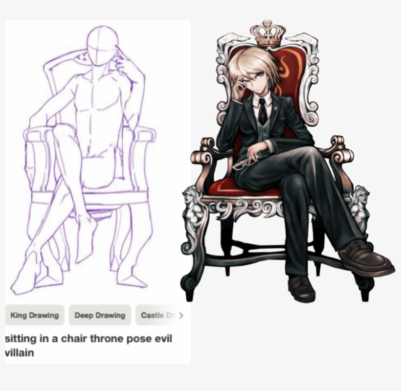 Collection Of Free Drawing Pose King Download On Ubisafe - Danganronpa Byakuya Togami, transparent png #628369