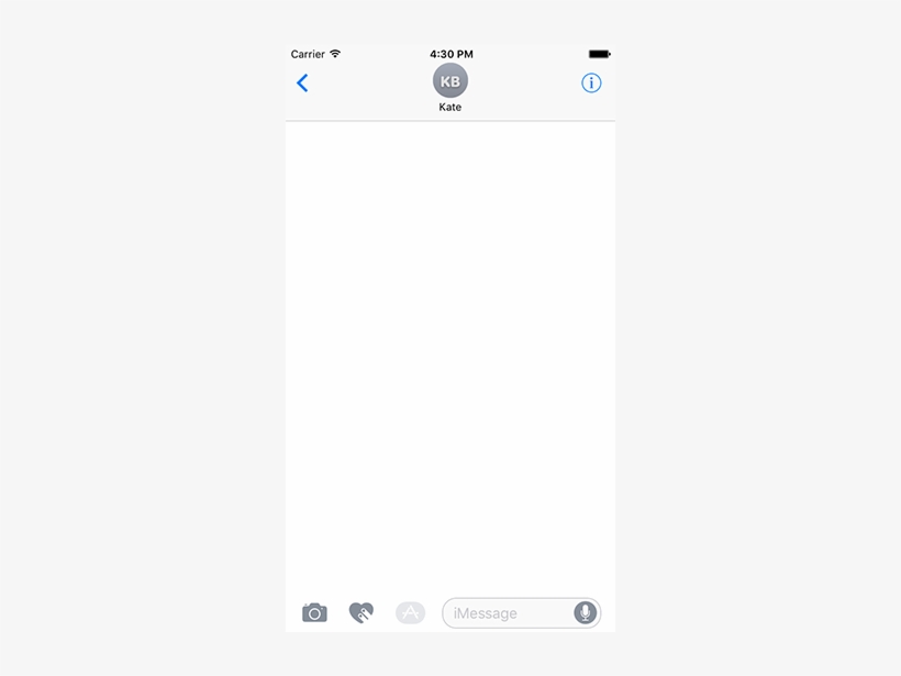 Accessing Imessage Apps - Imessage White Background, transparent png #628567