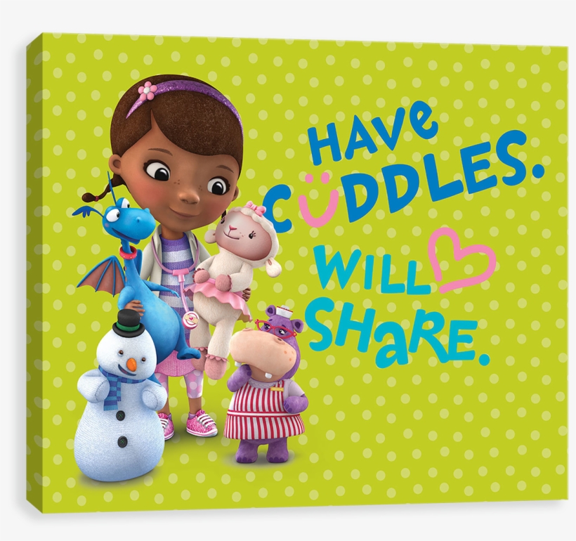 Doc Mcstuffins Share Cuddles - Doc Mcstuffins Birthday Card Printable Free, transparent png #628729