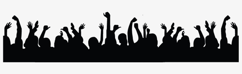 Crowd Silhouette Png - Crowd Of People Png, transparent png #629181