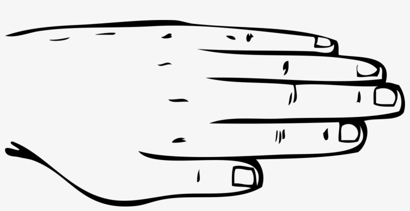 Human Body Human Back Hand Nail Computer Icons - Body Parts Clipart Black And White, transparent png #629327