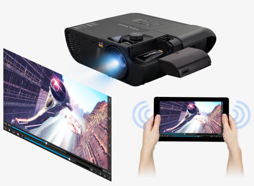 A Clean Design - Viewsonic Pjd7720hd Chromecast, transparent png #629424