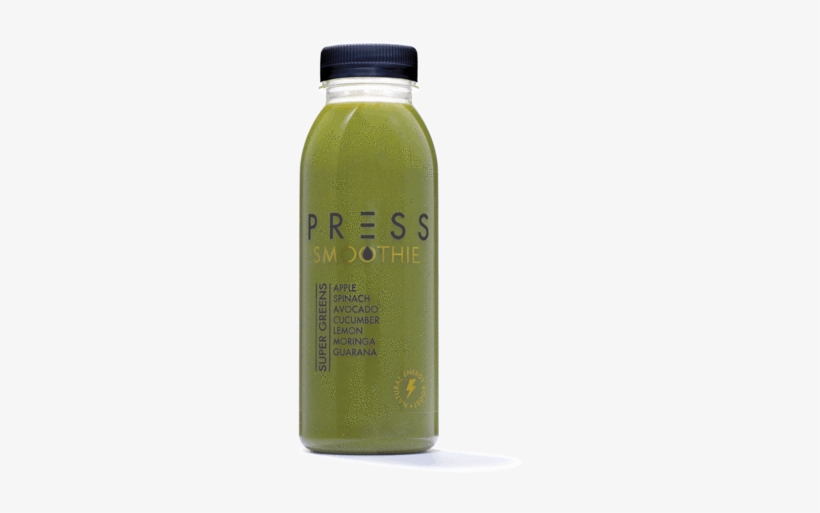Press London Super Greens Cold-pressed Smoothie - Plastic Bottle, transparent png #629852