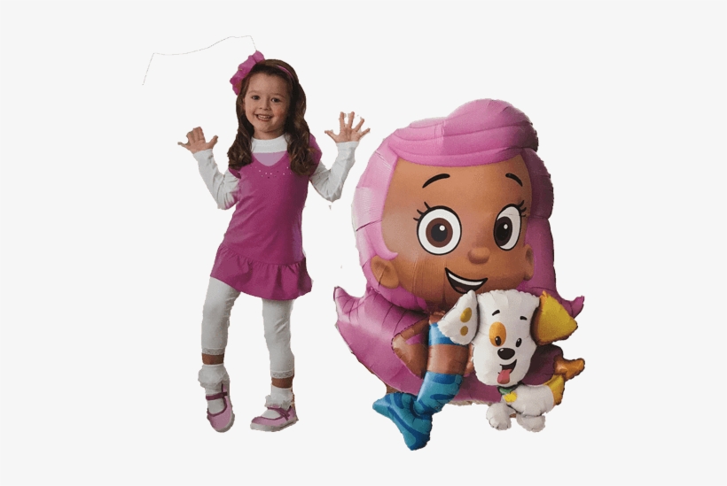 39" Bubble Guppies Molly Puppy Mermaid Airwalker, transparent png #629985