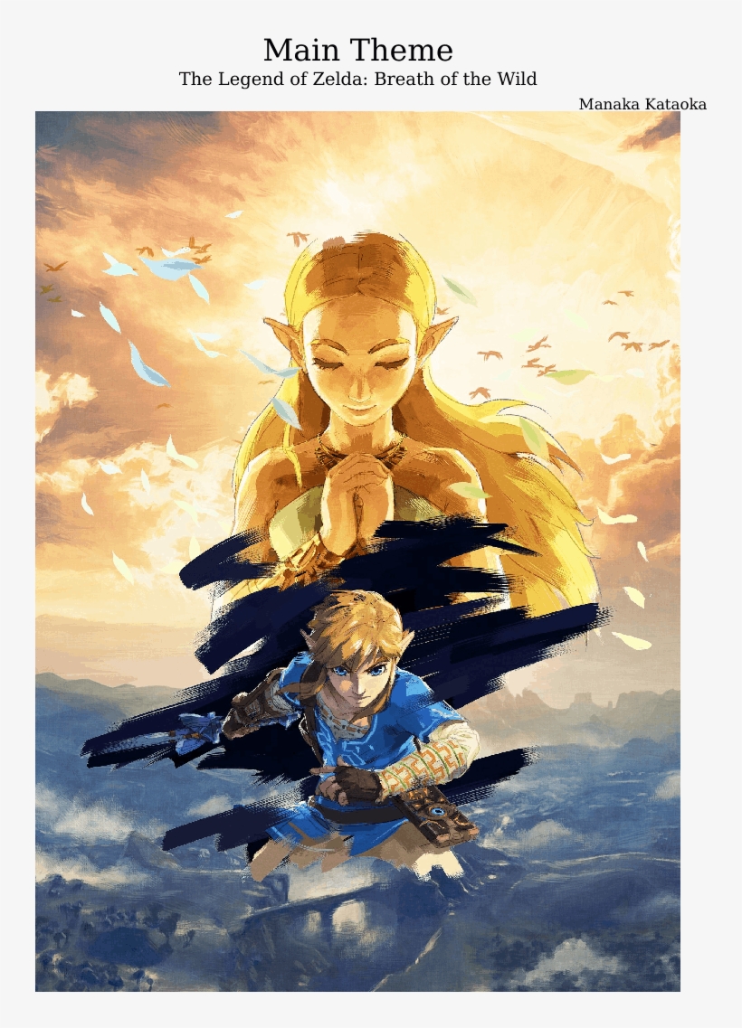 Breath Of The Wild - Zelda And Link Memories, transparent png #6200252