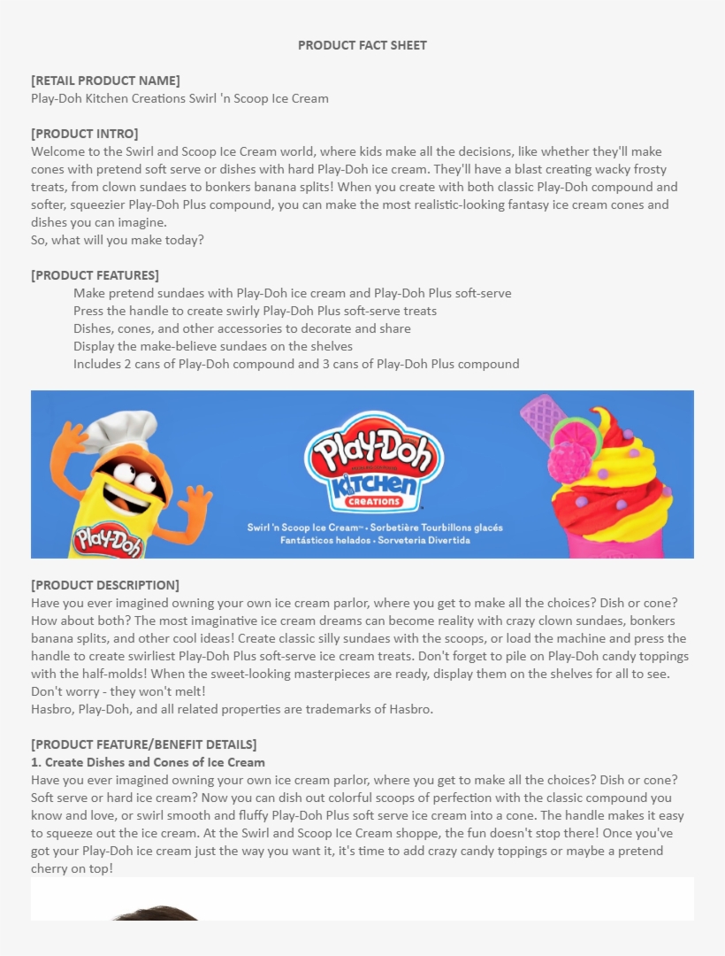 Specifications Of Play-doh Kitchen Creations Swirl - Play Doh, transparent png #6200315