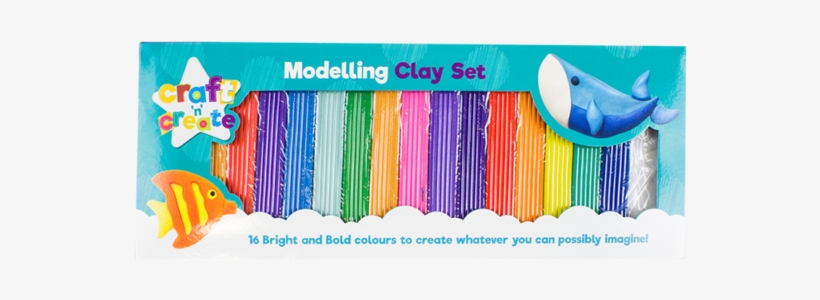 16 Colours Modelling Clay Strips For Children Kids - Modelling Clay, transparent png #6200470