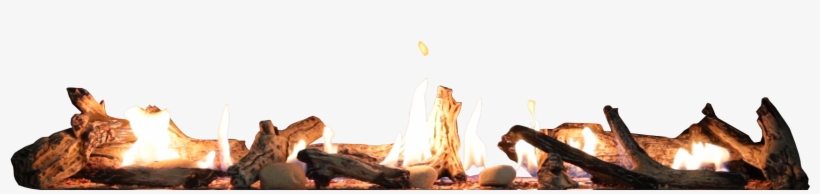 Fire Png Video Image Black And White Stock - Fire With Logs Png, transparent png #6200892